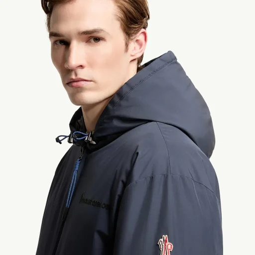 Berguns Reversible Hooded Down Bomber Jacket