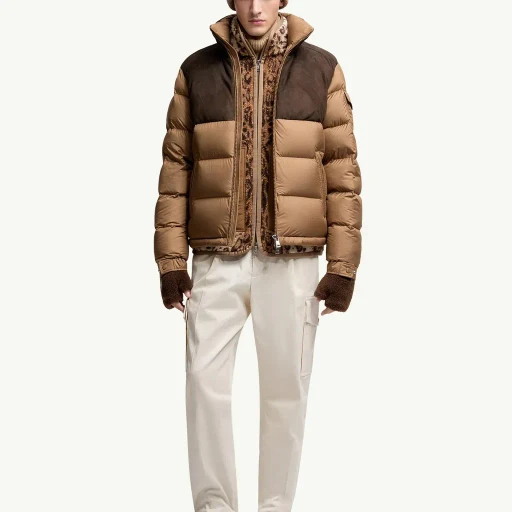 Cheverny Suede Short Down Jacket
