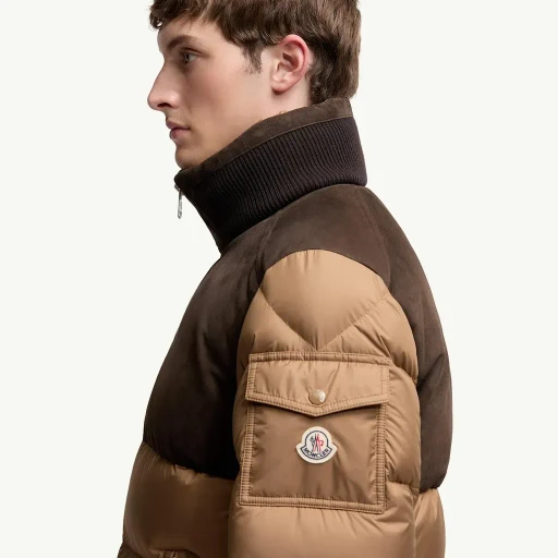 Cheverny Suede Short Down Jacket