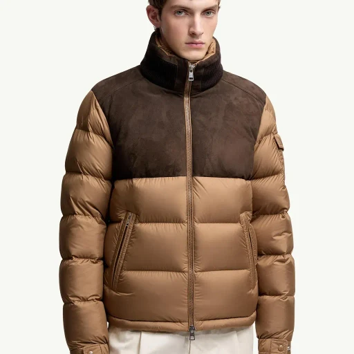 Cheverny Suede Short Down Jacket