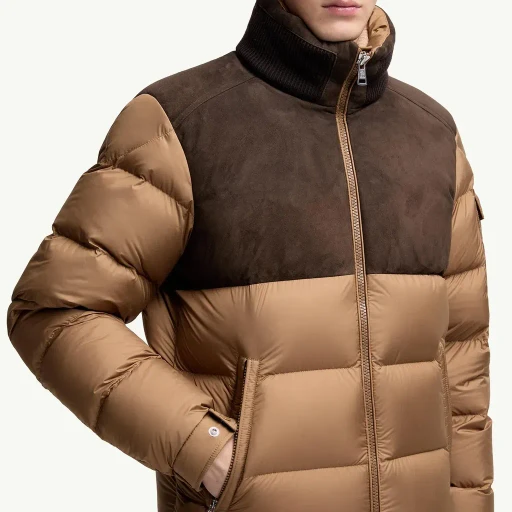Cheverny Suede Short Down Jacket