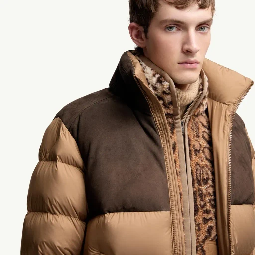 Cheverny Suede Short Down Jacket