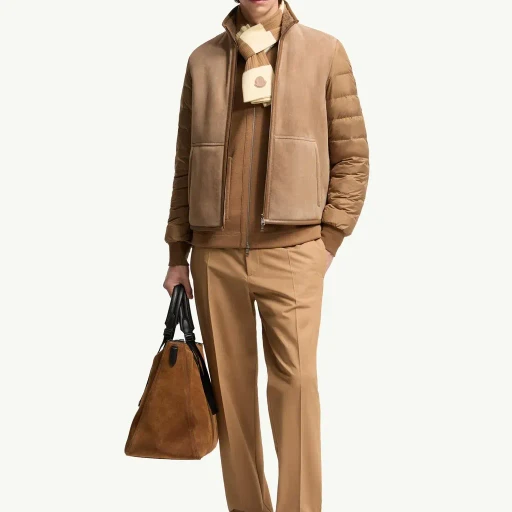 Crachin Reversible Shearling & Nappa Short Down Jacket