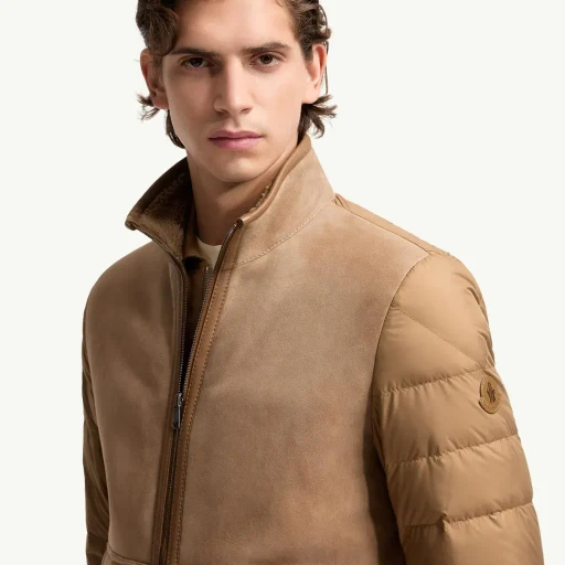 Crachin Reversible Shearling & Nappa Short Down Jacket