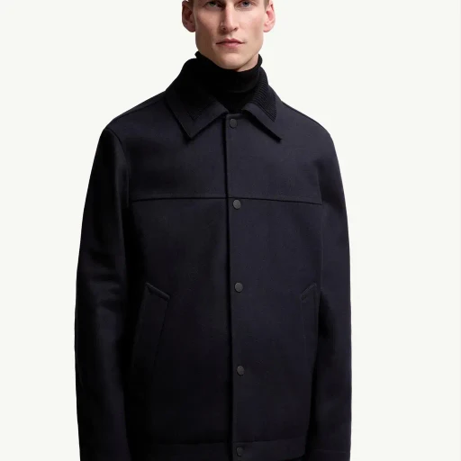 Emilion Wool Blend Shirt Jacket
