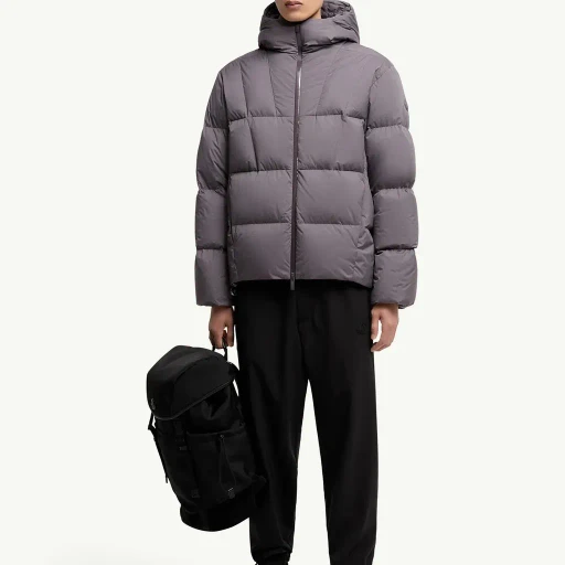 Fusain Hooded Short Down Jacket