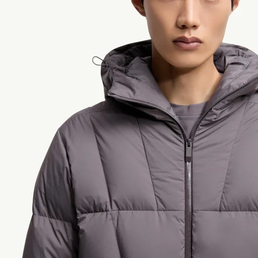 Fusain Hooded Short Down Jacket