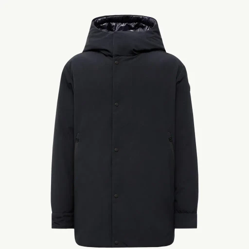 Fowey Reversible Hooded Mid-Length Down Jacket