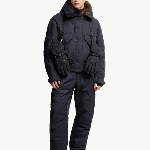 Breche Shearling-Trimmed Hooded Insulated Ski Jacket