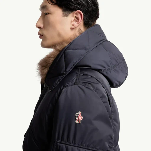Breche Shearling-Trimmed Hooded Insulated Ski Jacket
