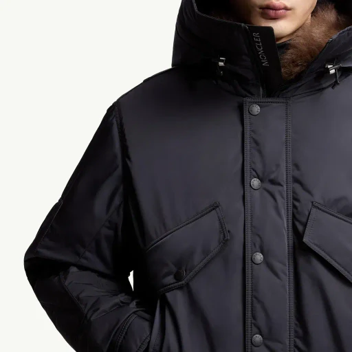 Breche Shearling-Trimmed Hooded Insulated Ski Jacket