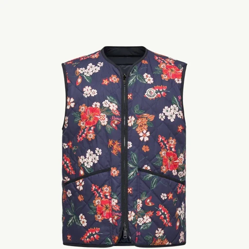 Franqui Reversible Floral Down Gilet