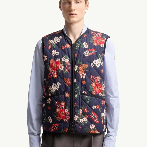 Franqui Reversible Floral Down Gilet