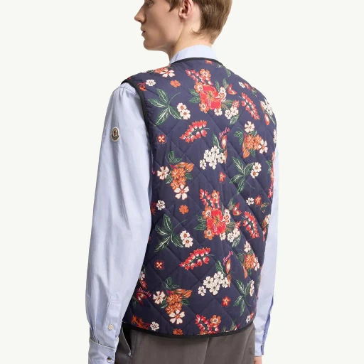 Franqui Reversible Floral Down Gilet