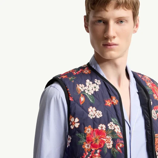 Franqui Reversible Floral Down Gilet