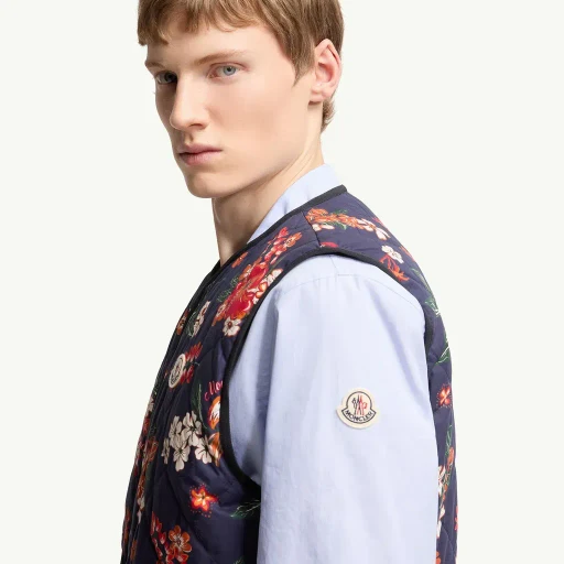 Franqui Reversible Floral Down Gilet