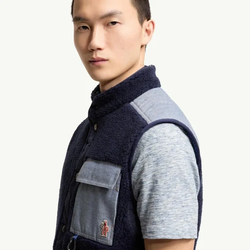 Teddy & Chambray Gilet