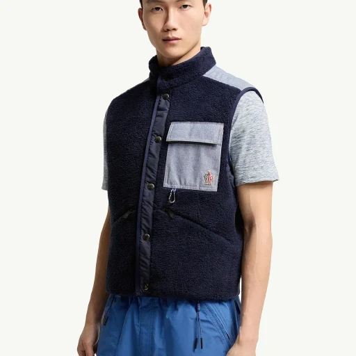 Teddy & Chambray Gilet