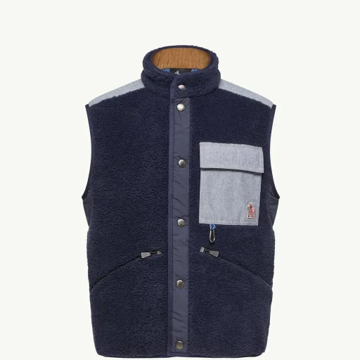 Teddy & Chambray Gilet