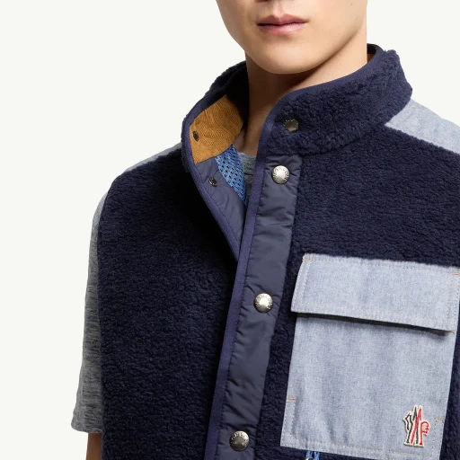 Teddy & Chambray Gilet