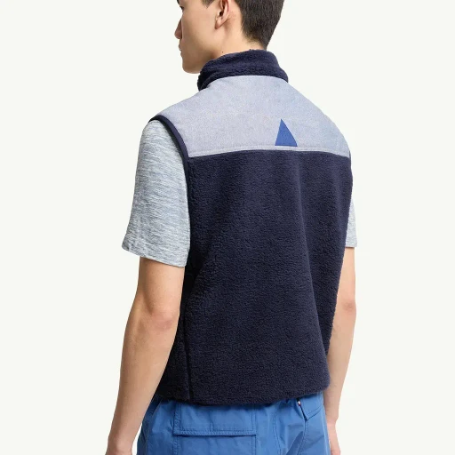 Teddy & Chambray Gilet