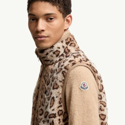 Wool Blend Teddy Zip-Up Gilet
