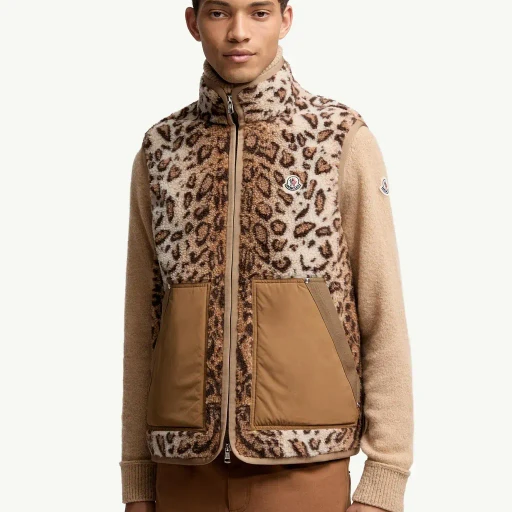 Wool Blend Teddy Zip-Up Gilet