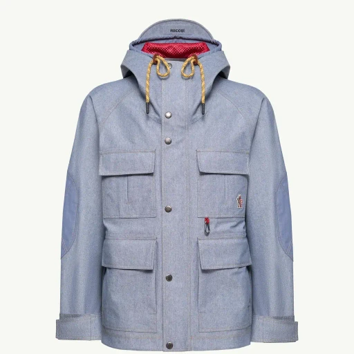 Ajaccio Chambray Hooded Field Jacket