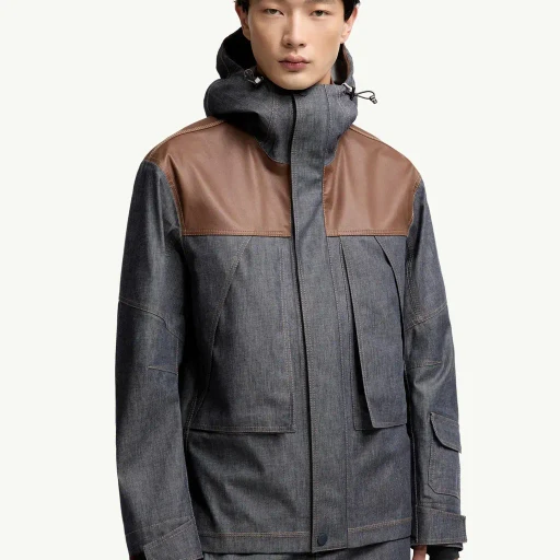 Langtang Hooded Denim Ski Jacket