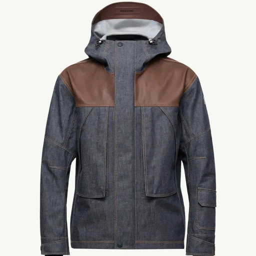 Langtang Hooded Denim Ski Jacket