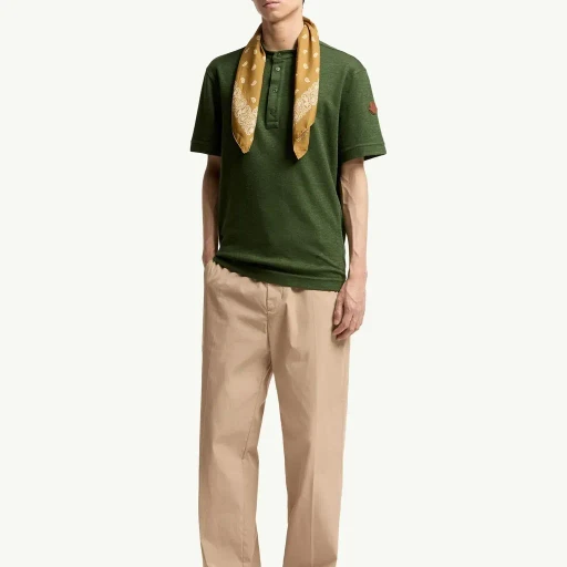 Cotton & Linen Blend Polo Shirt
