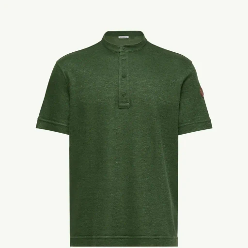 Cotton & Linen Blend Polo Shirt