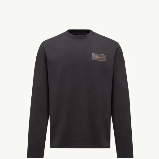 Cartoon Logos Long Sleeve Cotton T-Shirt