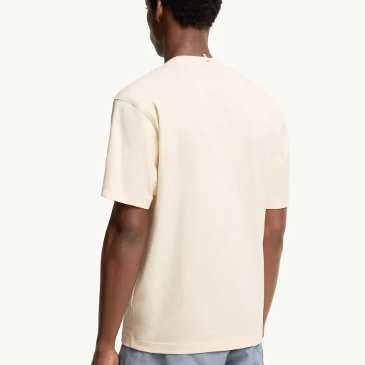 Cotton Blend T-Shirt With Denim Pocket