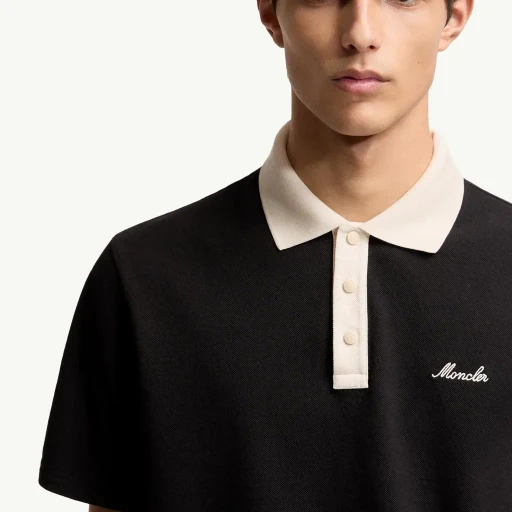 Embroidered Logo Cotton Piquet Polo Shirt