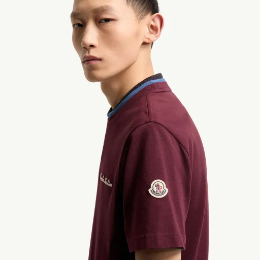Embroidered Logo Cotton T-Shirt