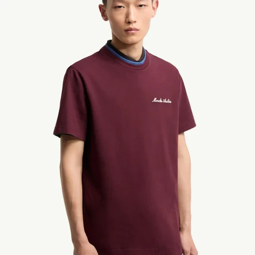 Embroidered Logo Cotton T-Shirt