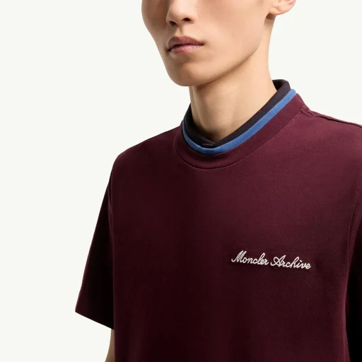 Embroidered Logo Cotton T-Shirt