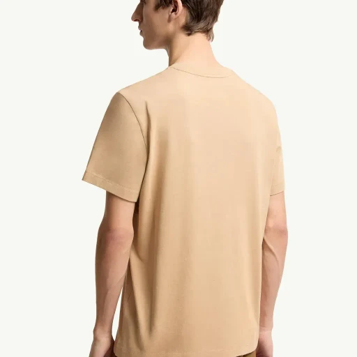 Flocked Logo Cotton T-Shirt
