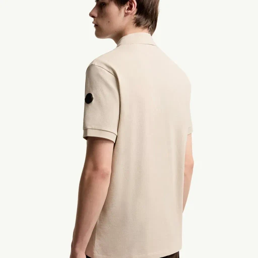 Logo Cotton Piquet Half-Zip Polo Shirt