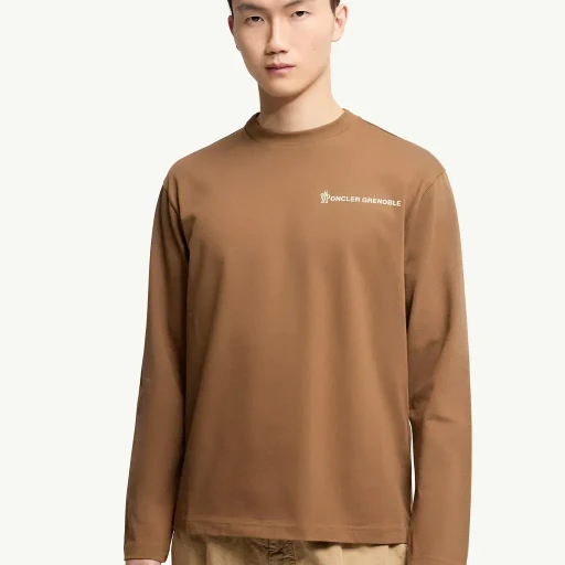 Logo Long Sleeve Cotton T-Shirt
