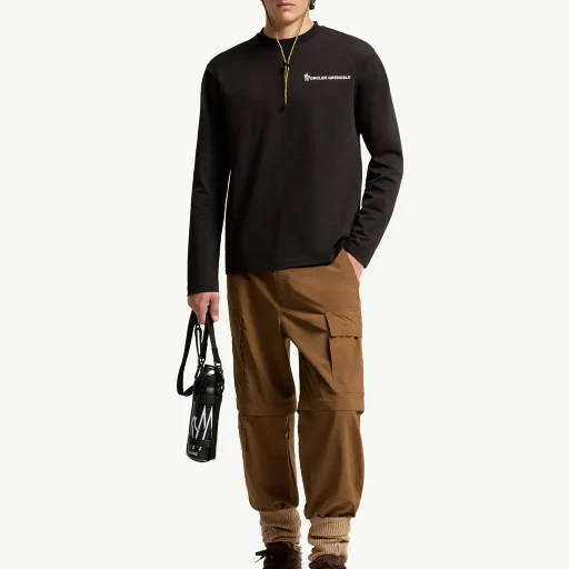 Logo Long Sleeve Cotton T-Shirt