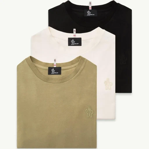 Logo Patch Cotton Blend T-Shirt