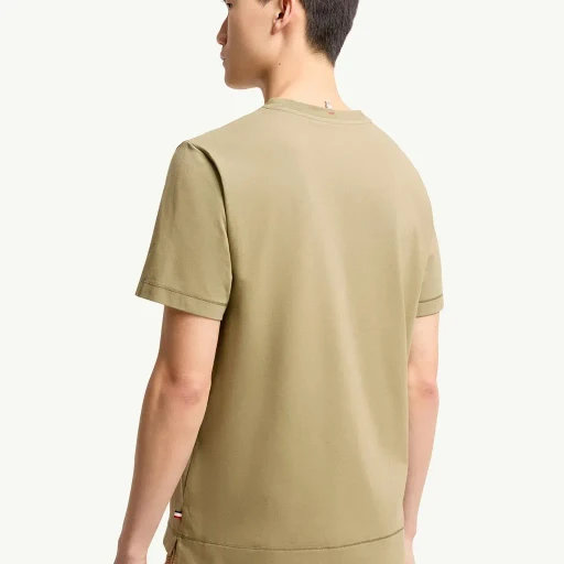 Logo Patch Cotton Blend T-Shirt
