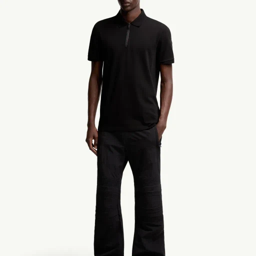 Logo Patch Cotton Piquet Polo Shirt