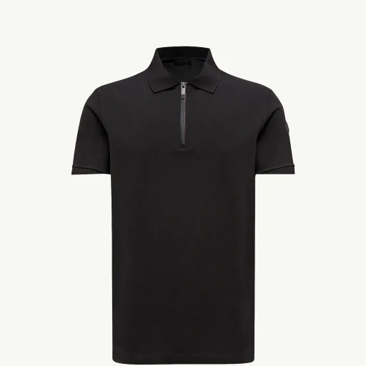 Logo Patch Cotton Piquet Polo Shirt