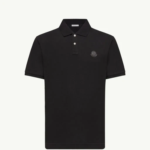 Logo Patch Cotton Piquet Polo Shirt