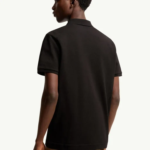 Logo Patch Cotton Piquet Polo Shirt