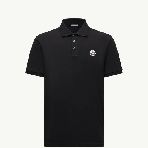 Logo Patch Cotton Piquet Polo Shirt
