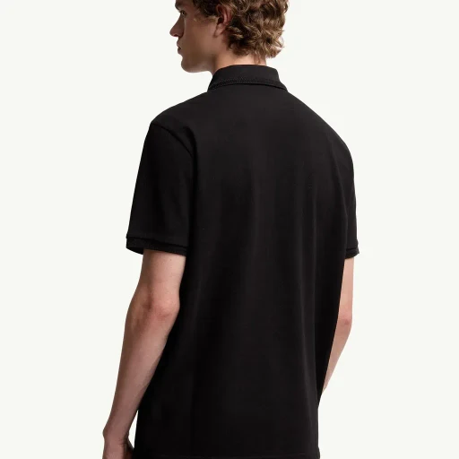 Logo Patch Cotton Piquet Polo Shirt
